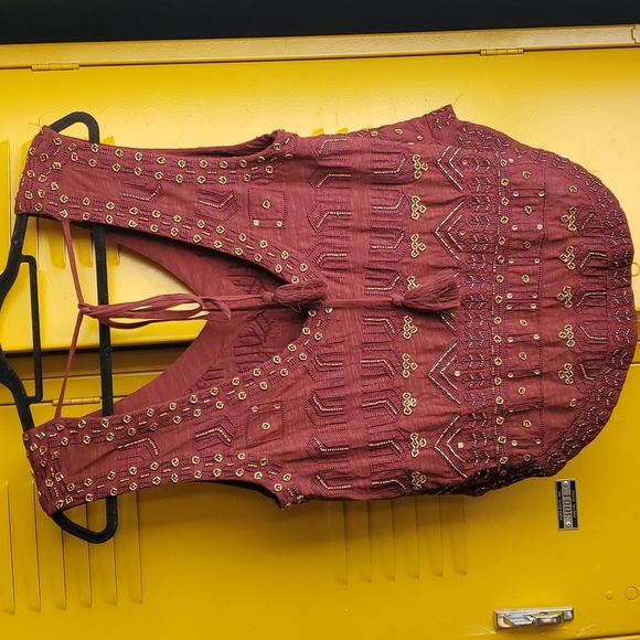 Free People embellished boho top - Picture 3 of 4